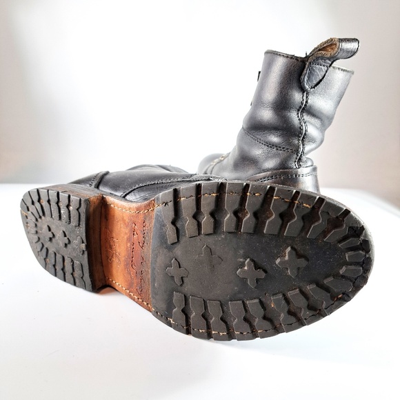 John Fluevog Living Black Casual Lace-Up Boot Size Women 7 / Men 5 - Picture 12 of 14